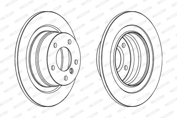 FERODO DDF1230C Тормозные диски