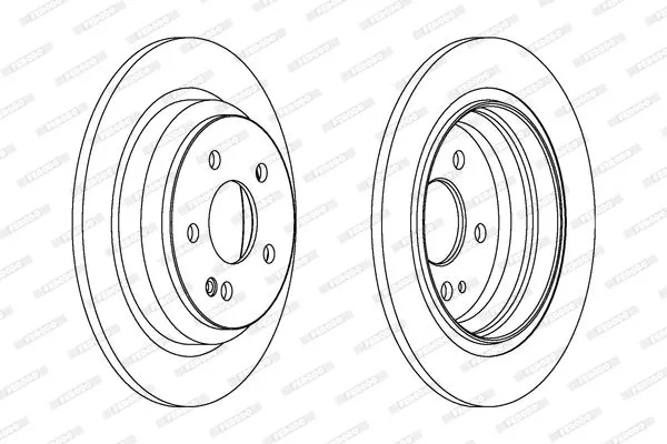 FERODO DDF1234 Тормозные диски