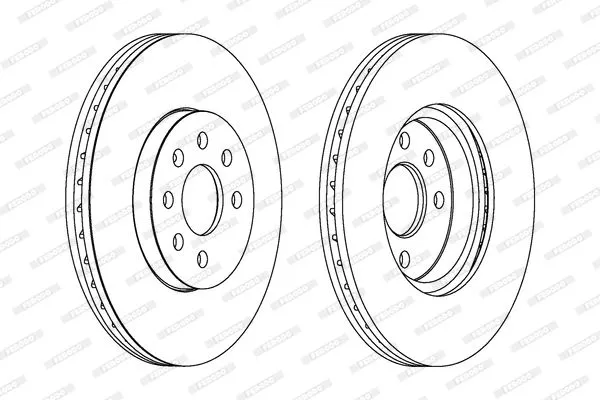 FERODO DDF1236 Тормозные диски