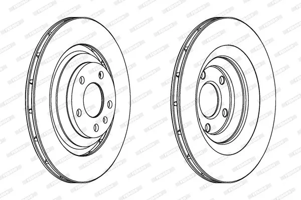 FERODO DDF1240C Тормозные диски