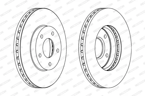 FERODO DDF1249C Тормозные диски