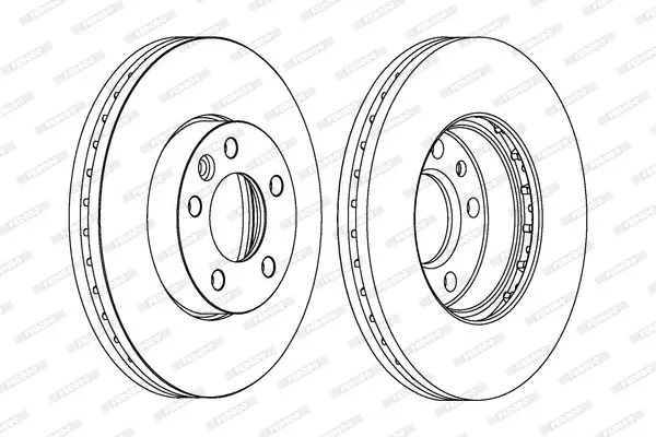 FERODO DDF1253C1 Тормозные диски