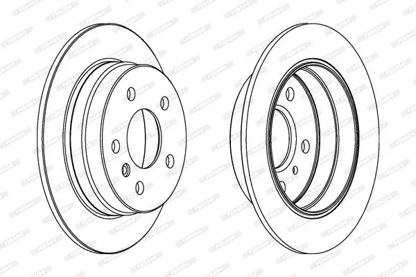 FERODO DDF1258C Тормозные диски