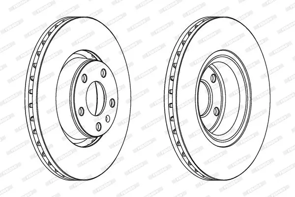 FERODO DDF1277C1 Тормозные диски