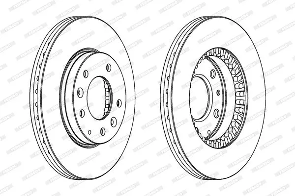 FERODO DDF1278C Тормозные диски