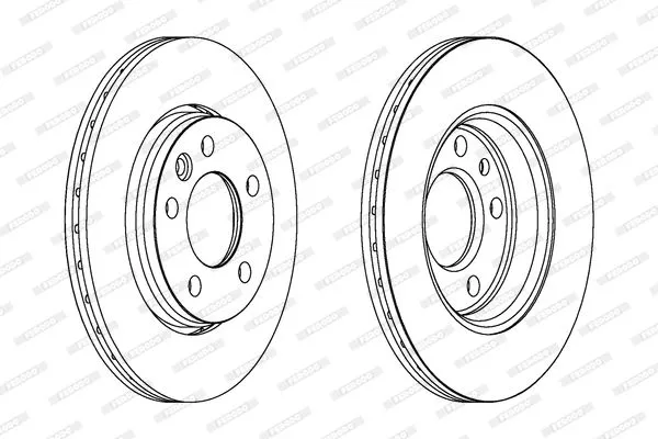 FERODO DDF1286C Тормозные диски
