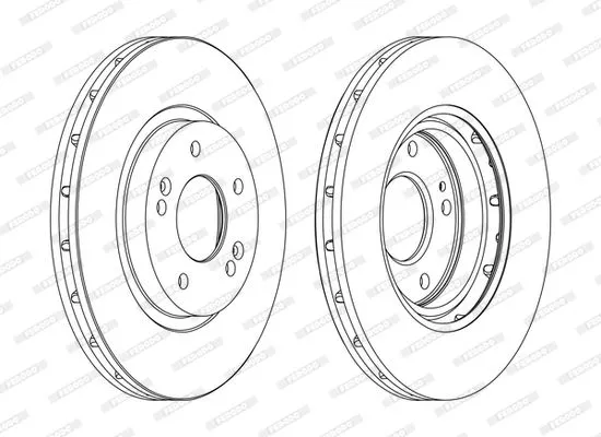 FERODO DDF1292C Тормозные диски