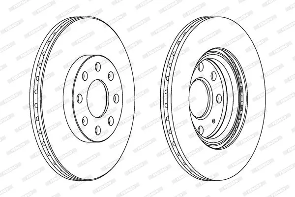 FERODO DDF1304C Тормозные диски