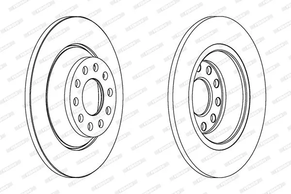 FERODO DDF1307C Тормозные диски