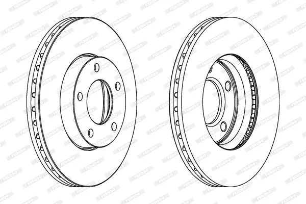 FERODO DDF1311C Тормозные диски
