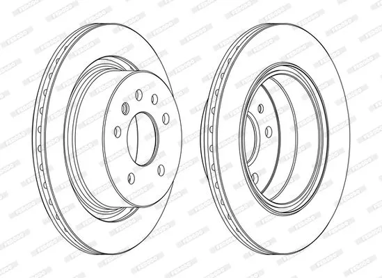 FERODO DDF1366C Тормозные диски