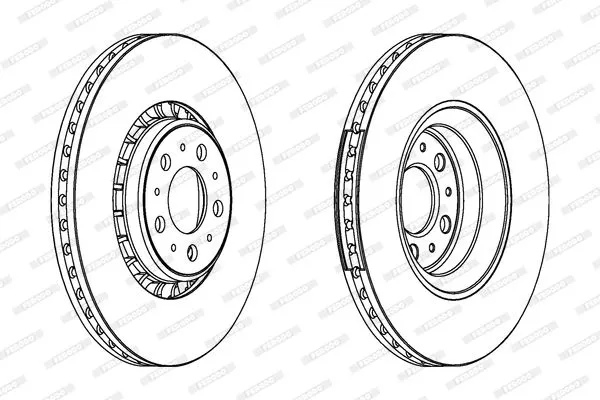 FERODO DDF1371C-1 Тормозные диски