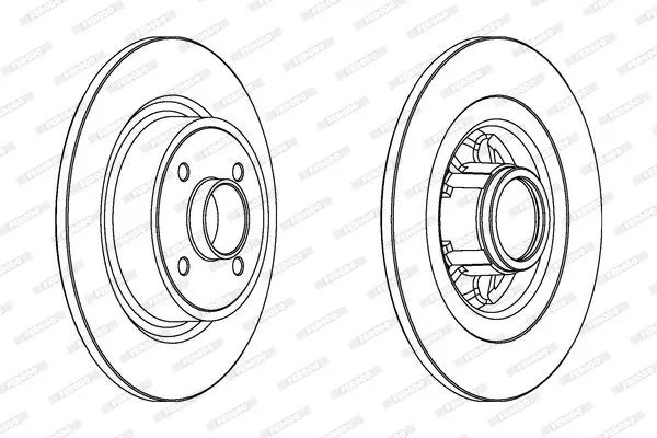 FERODO DDF1381C-1 Тормозные диски