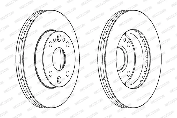 FERODO DDF1391 Тормозные диски