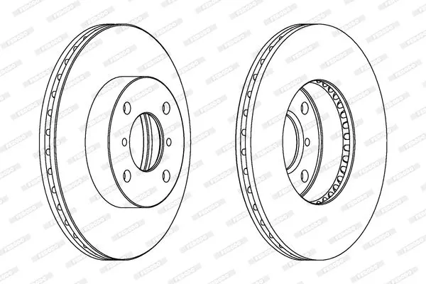 FERODO DDF1396 Тормозные диски