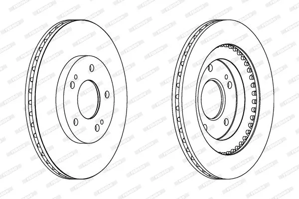 FERODO DDF1399 Тормозные диски