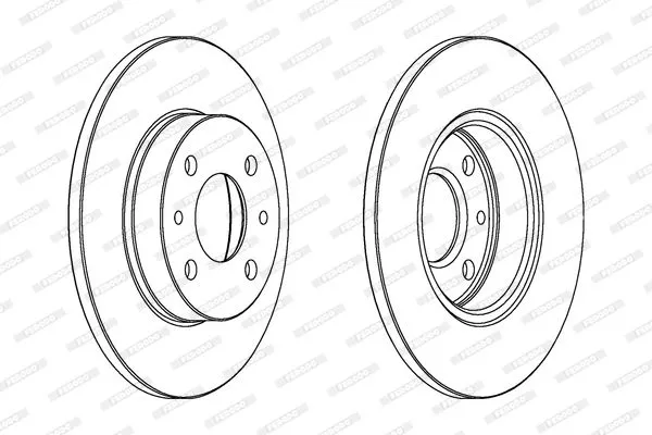 FERODO DDF140 Тормозные диски