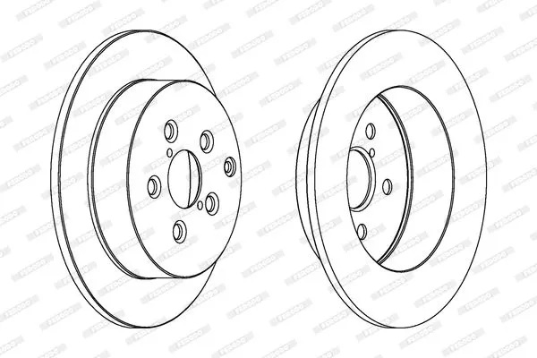FERODO DDF1406C Тормозные диски