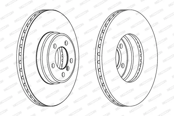 FERODO DDF1411C-1 Тормозные диски