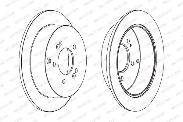 FERODO DDF1493C Тормозные диски