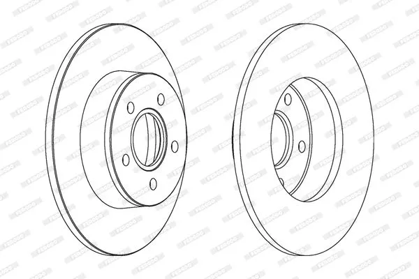 FERODO DDF1497C Тормозные диски