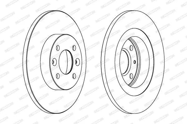 FERODO DDF1502C Тормозные диски