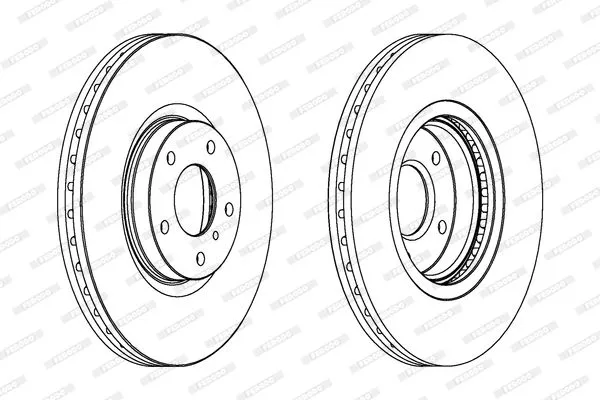 FERODO DDF1505C-1 Тормозные диски