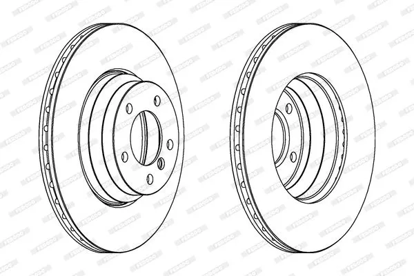 FERODO DDF1535C-1 Тормозные диски
