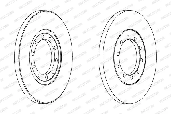 FERODO DDF1537 Тормозные диски