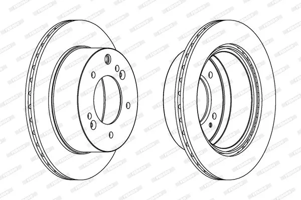 FERODO DDF1543C-1 Тормозные диски