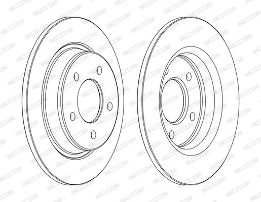 FERODO DDF1546C Тормозные диски