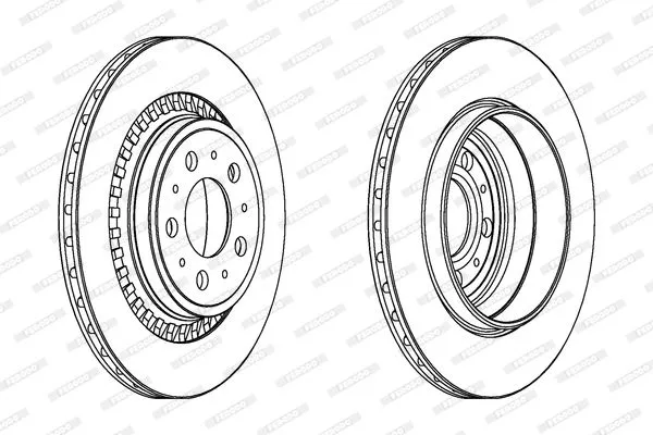 FERODO DDF1551C Тормозные диски