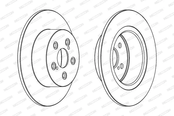 FERODO DDF1556C Тормозные диски