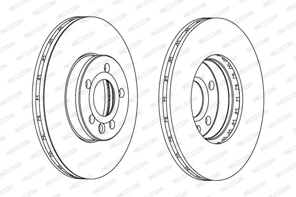 FERODO DDF1559C Тормозные диски