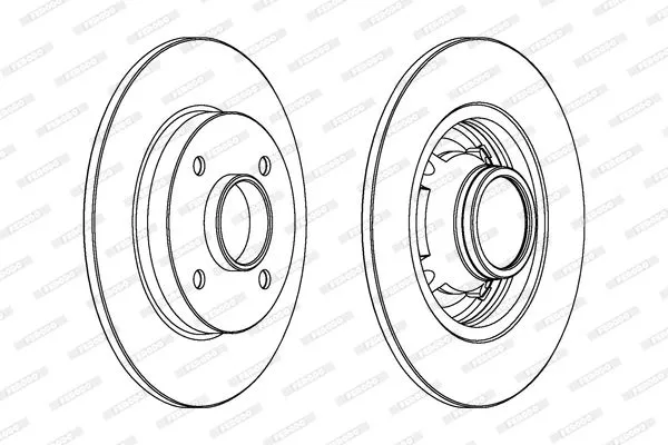 FERODO DDF1564C1 Тормозные диски