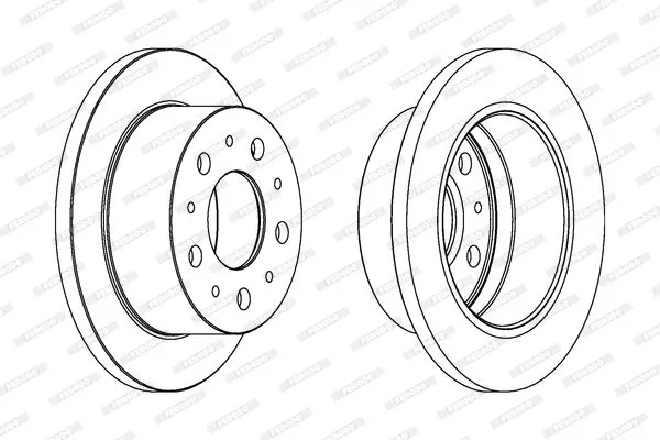 FERODO DDF1574 Тормозные диски