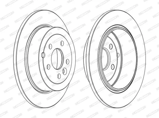 FERODO DDF1578C Тормозные диски