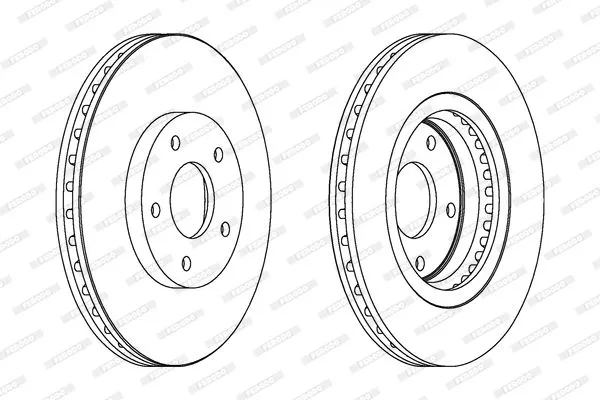 FERODO DDF1589C Тормозные диски