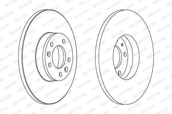 FERODO DDF1602 Тормозные диски