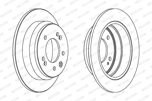FERODO DDF1618C Тормозные диски