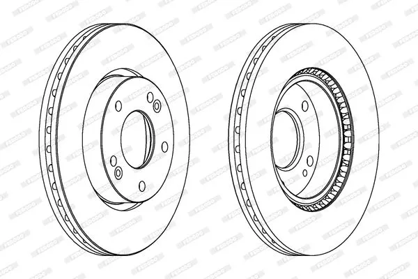 FERODO DDF1619C Тормозные диски