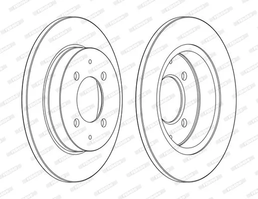 FERODO DDF1622C Тормозные диски