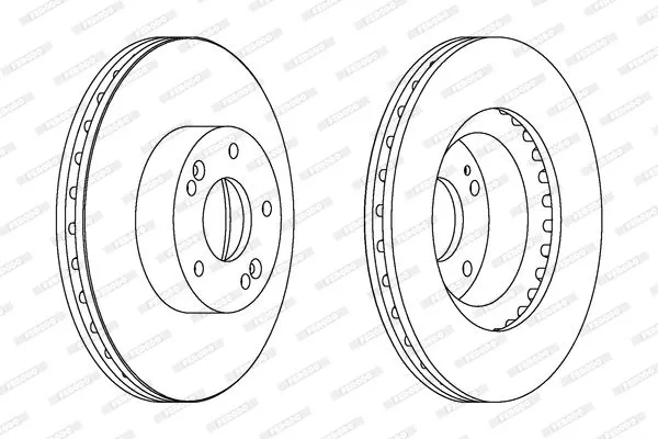 FERODO DDF1630C Тормозные диски