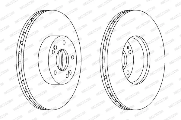 FERODO DDF1631C-1 Тормозные диски