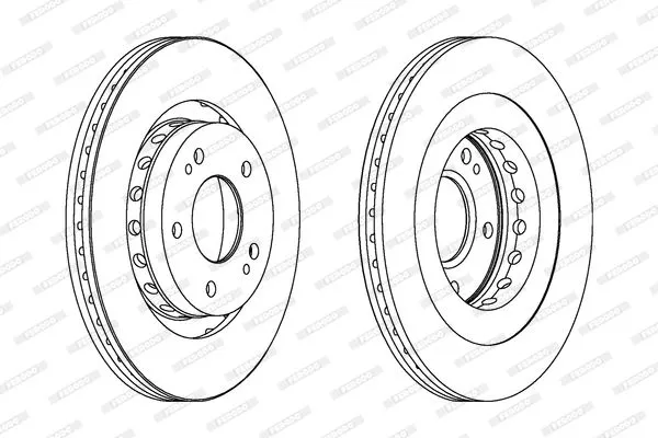FERODO DDF1642C Тормозные диски