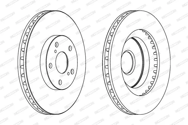 FERODO DDF1646C Тормозные диски