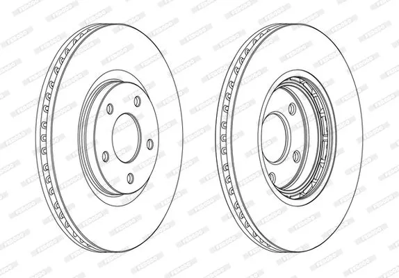 FERODO DDF1724C Тормозные диски