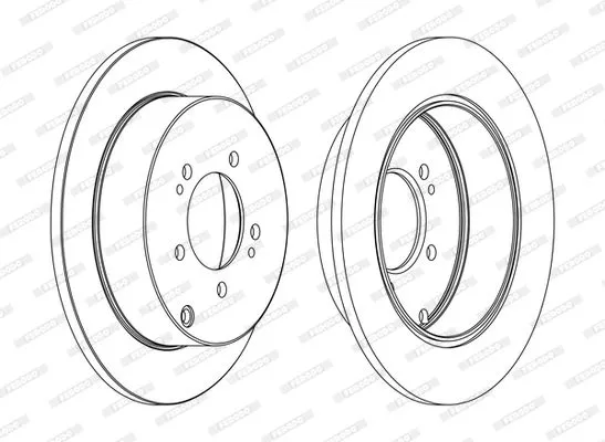 FERODO DDF1737C Тормозные диски