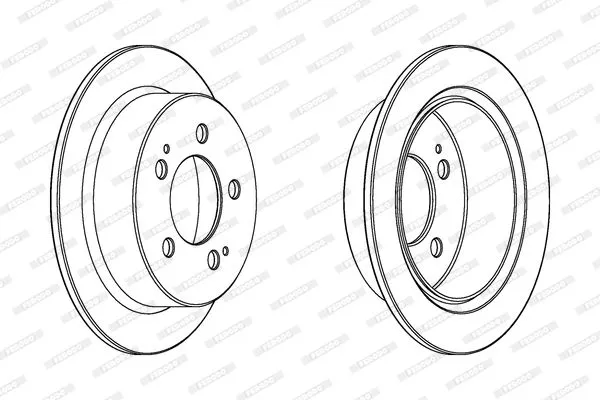 FERODO DDF1753C Тормозные диски