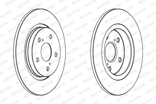 FERODO DDF1755 Тормозные диски